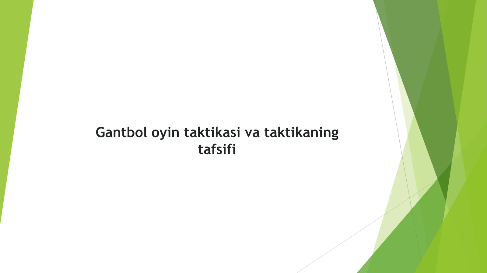 gandbol o'yini qoidalari va strategiyasi