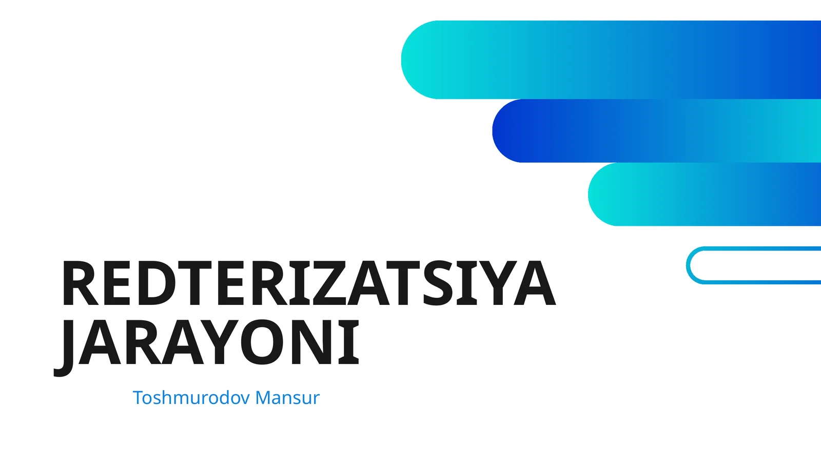 REDTERIZATSIYA JARAYONI