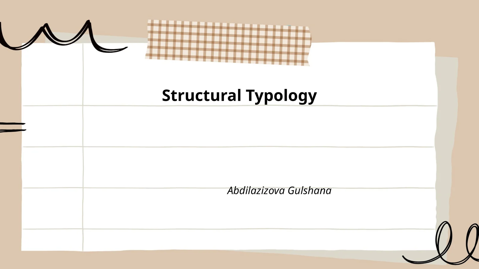 Structural Typology