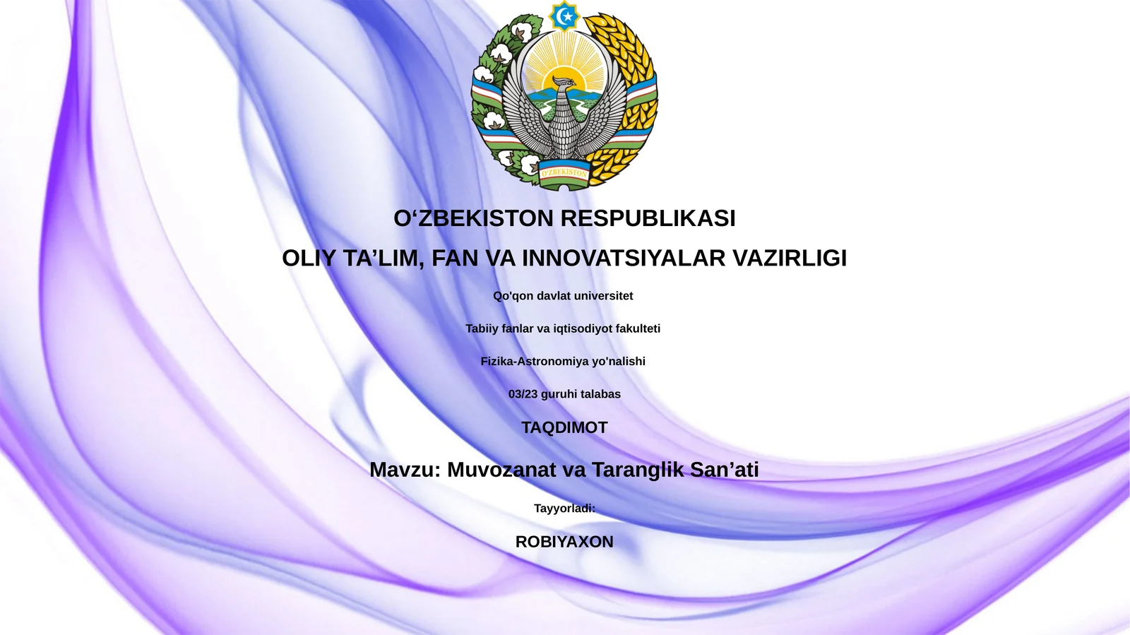 Muvozanat va Taranglik San’ati
