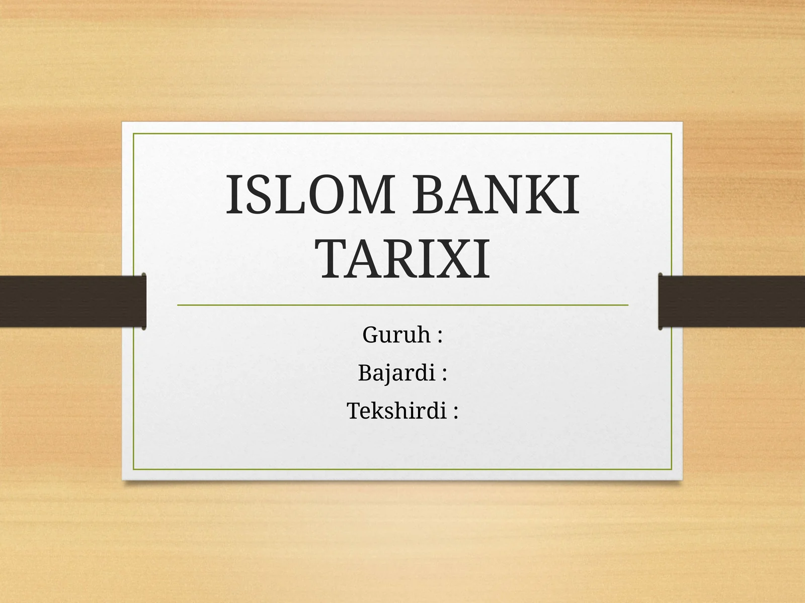 ISLOM BANKITARIXI