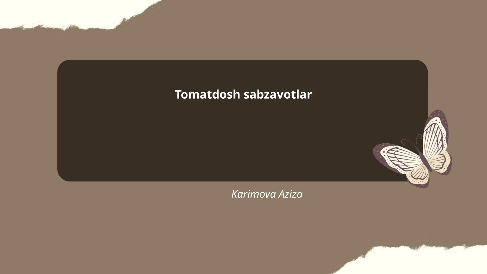 Tomatdosh sabzavotlar