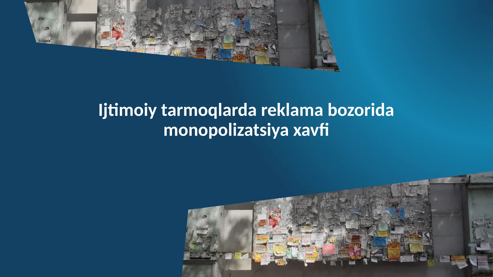 Ijtimoiy tarmoqlarda reklama bozorida monopolizatsiya xavfi