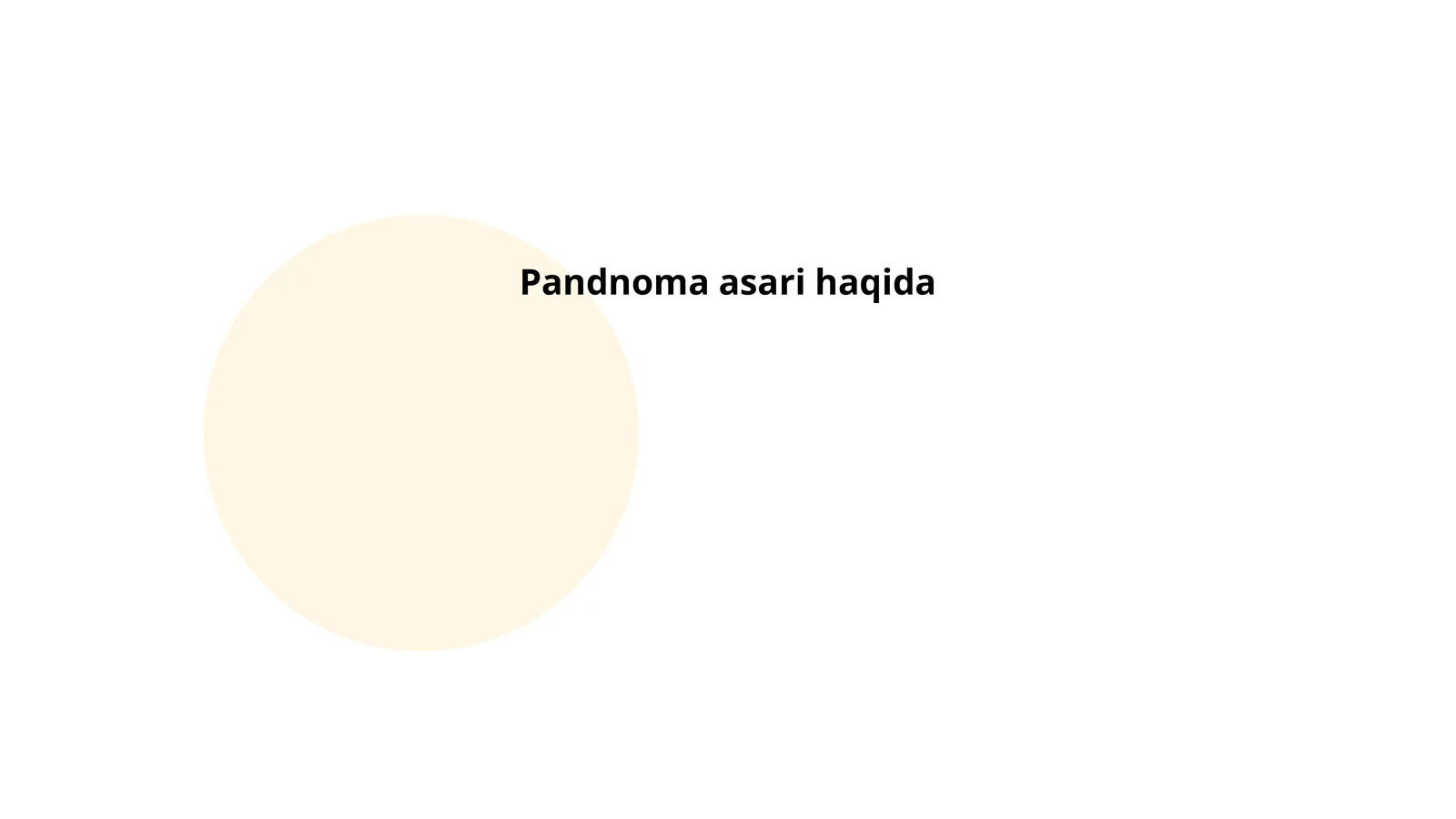 Pandnoma asari haqida