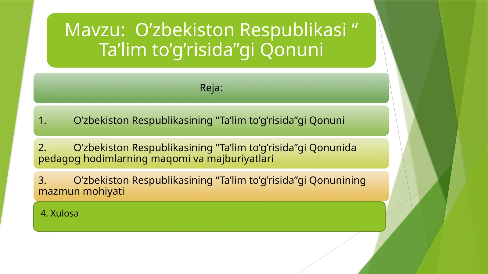Ta'lim tog'risidagi qonun