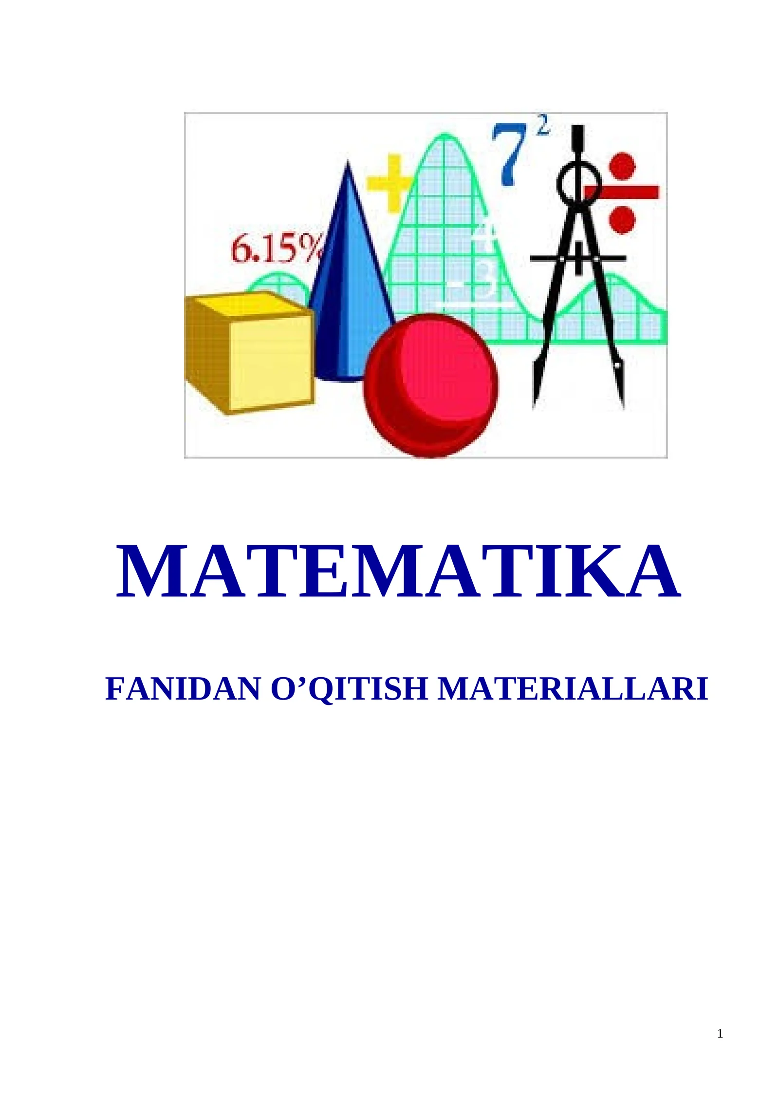 Matematika 1-kurs texnikumlar uchun O'MT