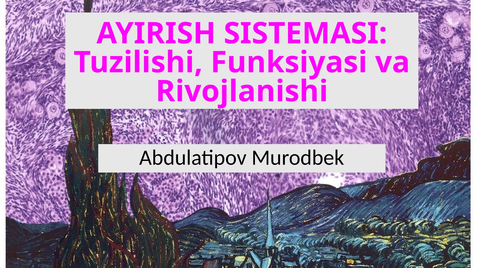 AYIRISH SISTEMASI: Tuzilishi, Funksiyasi va Rivojlanishi