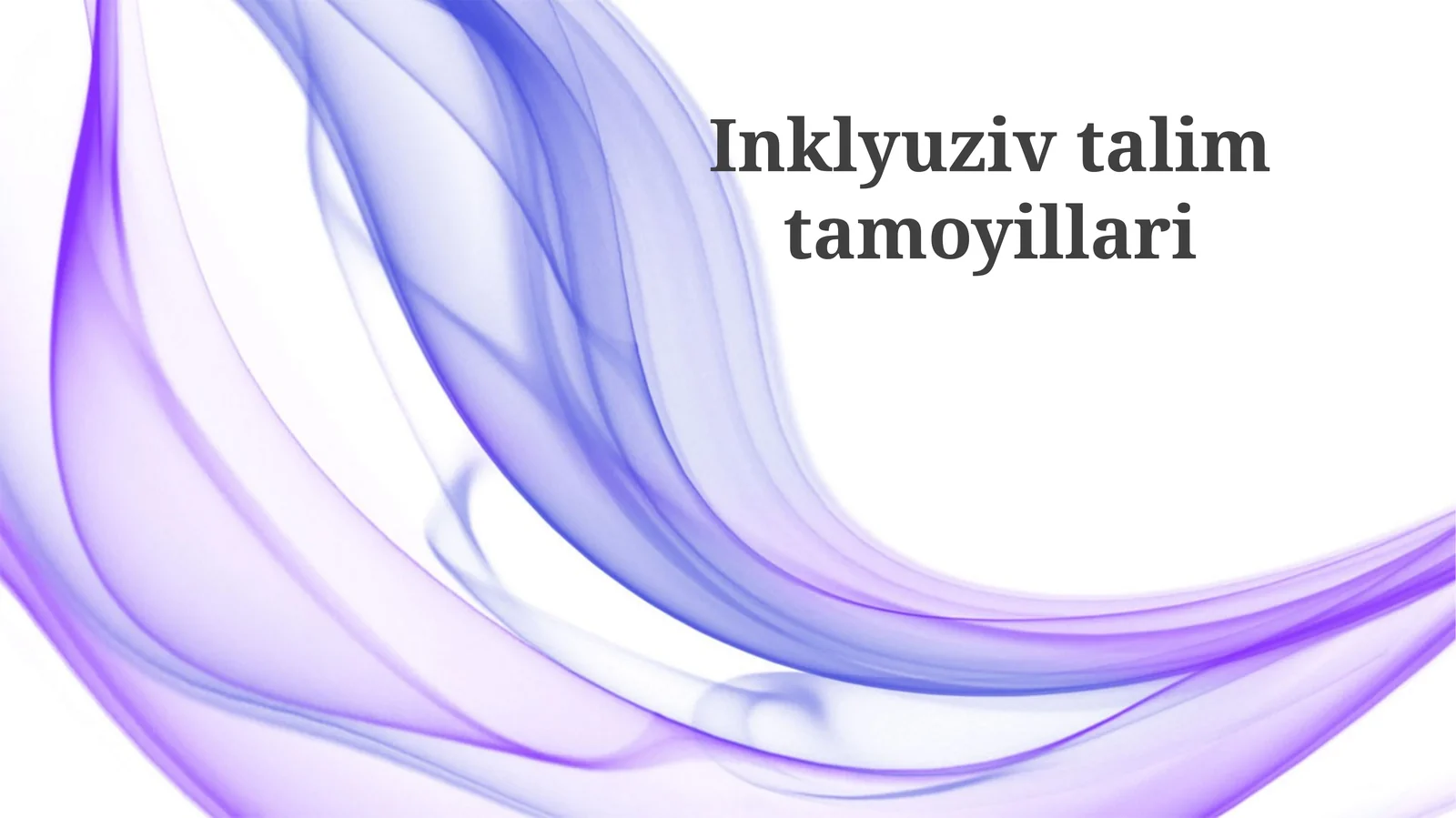 Inklyuziv ta'lim tamoyillari