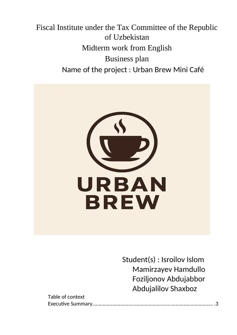 mini cafe