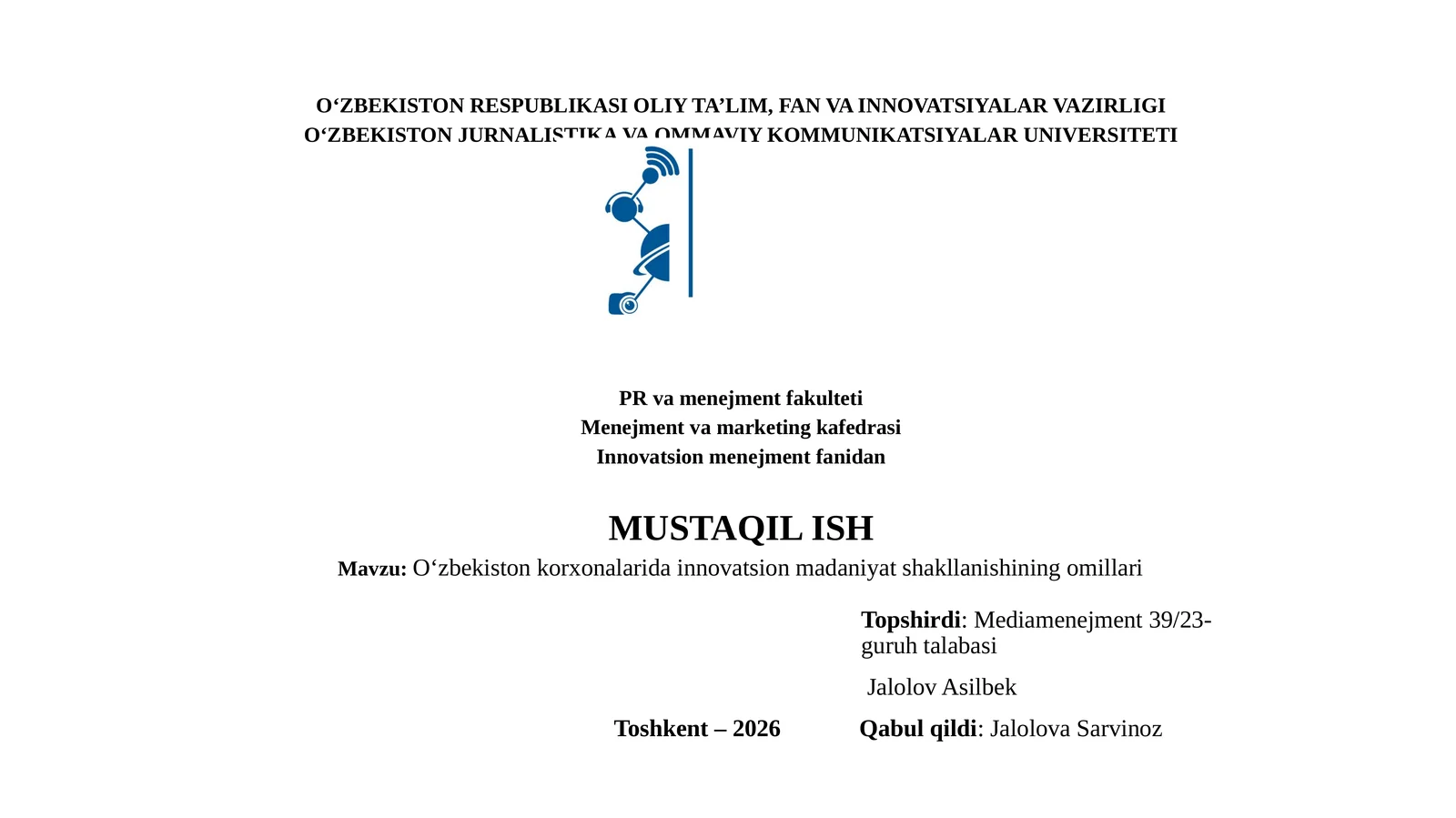 Taqdimot