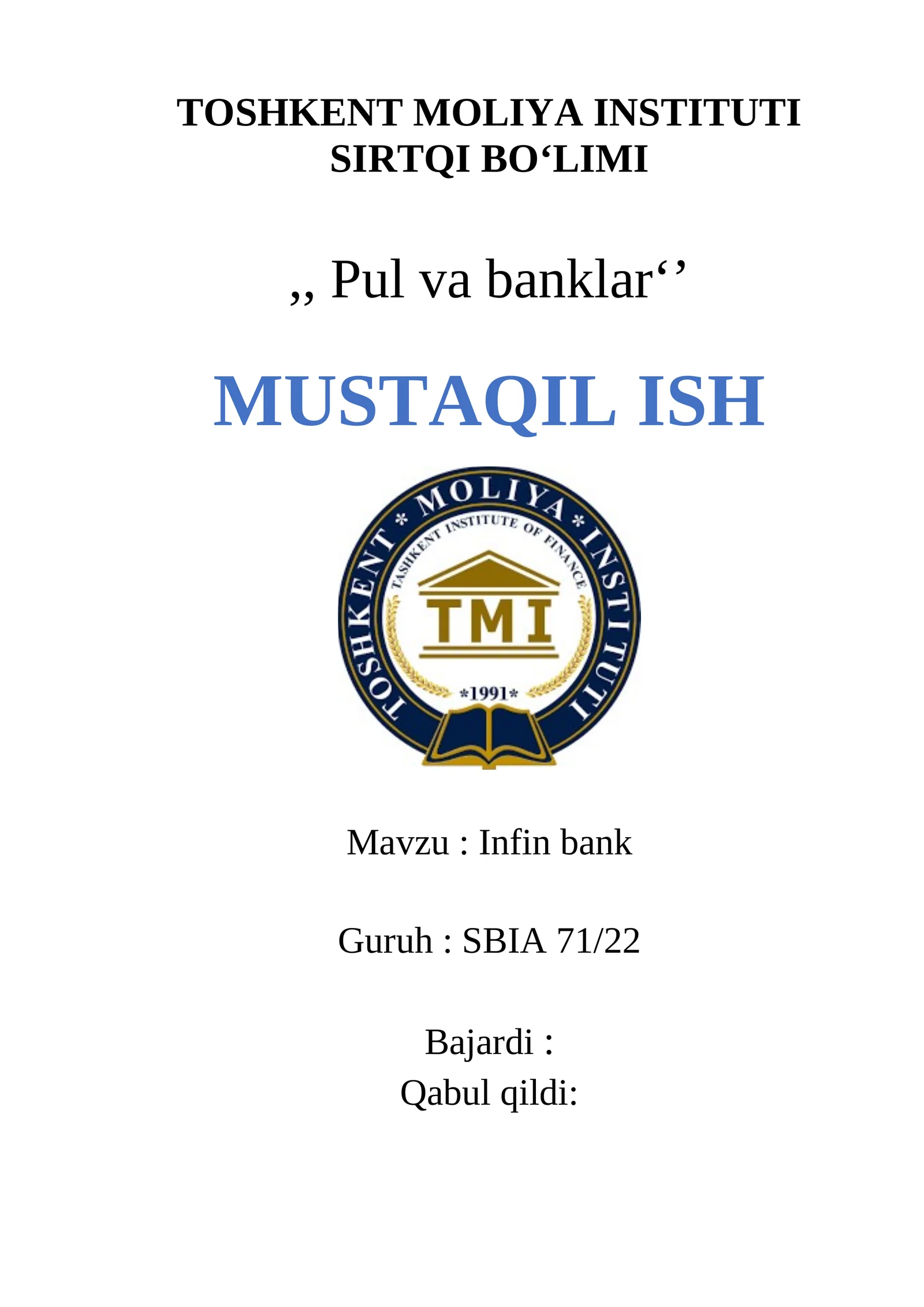 Pul va banklar