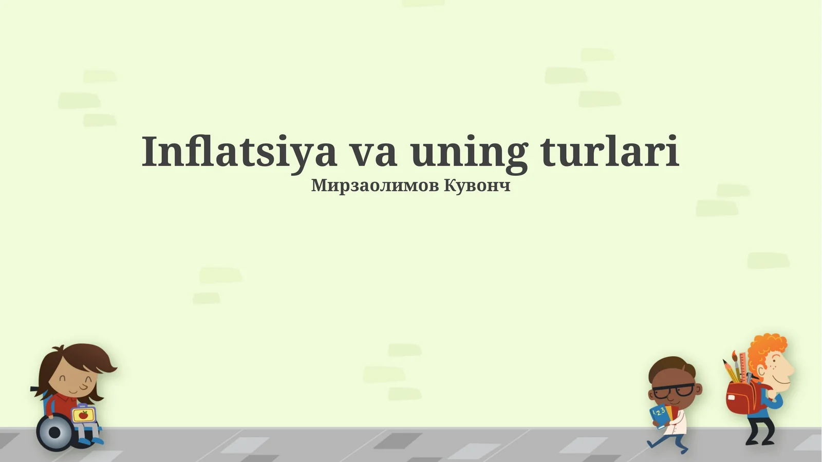 Inflatsiya va uning turlari