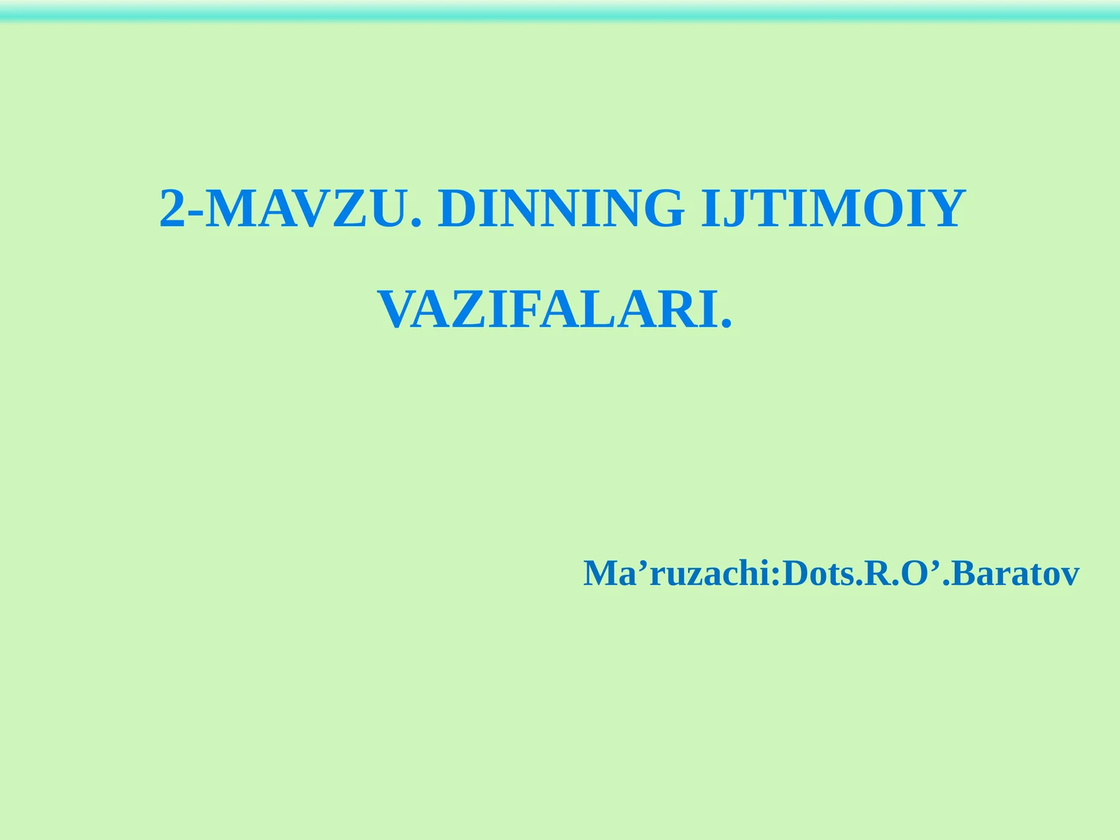 Dinning ijtimoiy vazifalari