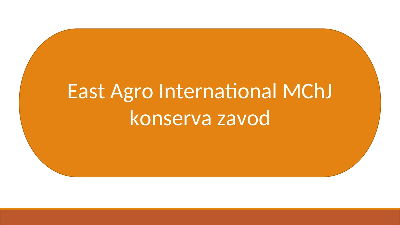 East Agro International MChJ konserva zavod