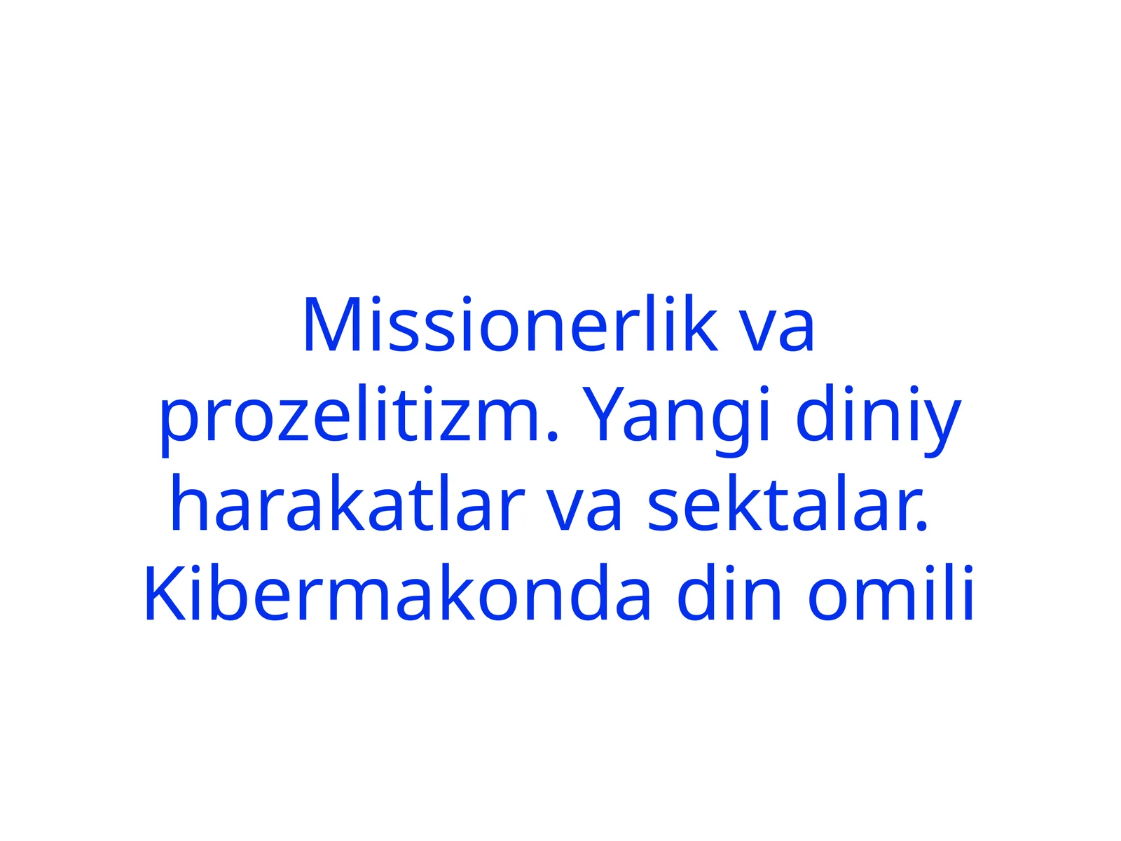 DINIY SEKTALAR QANDAY QILIB TO‘G‘RI YO‘LDAN ADASHTIRADI?
