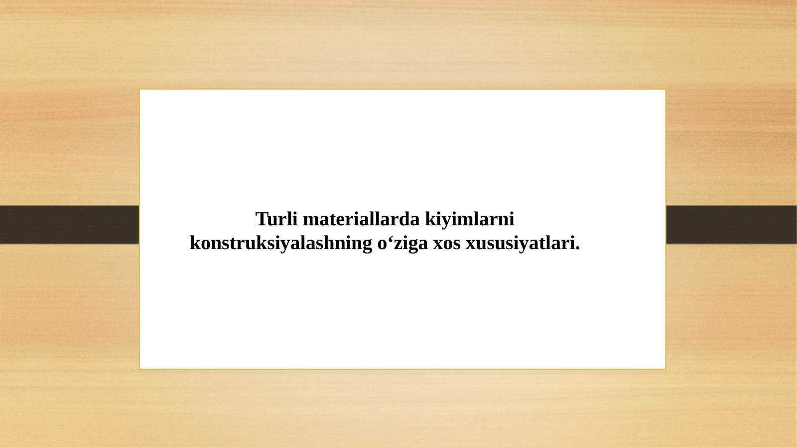 Turli materiallarda kiyimlarni konstruksiyalashning o‘ziga xos xususiyatlari