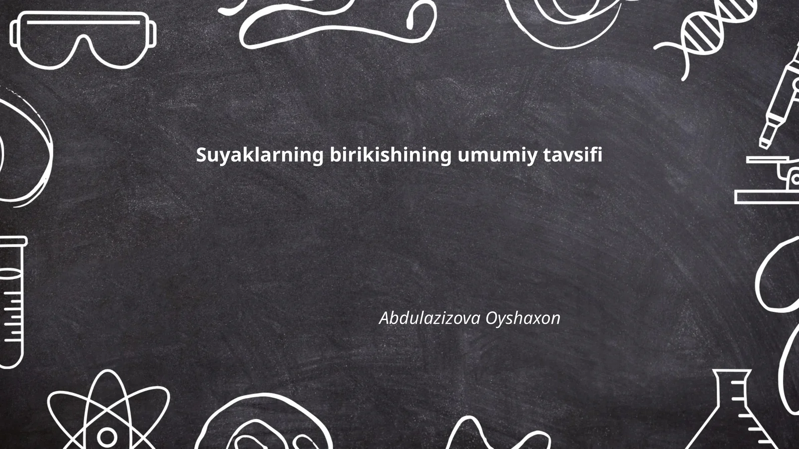 Suyaklarning birikishining umumiy tavsifi