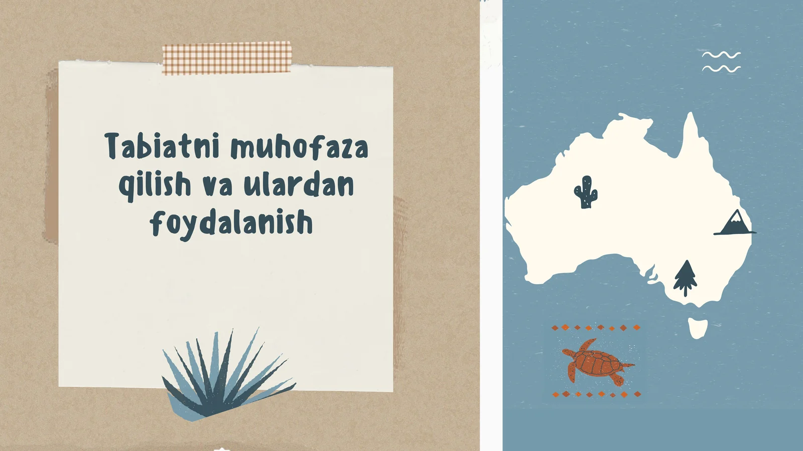 Maktabgacha pedagogika fanidan tabiat faniga kirish