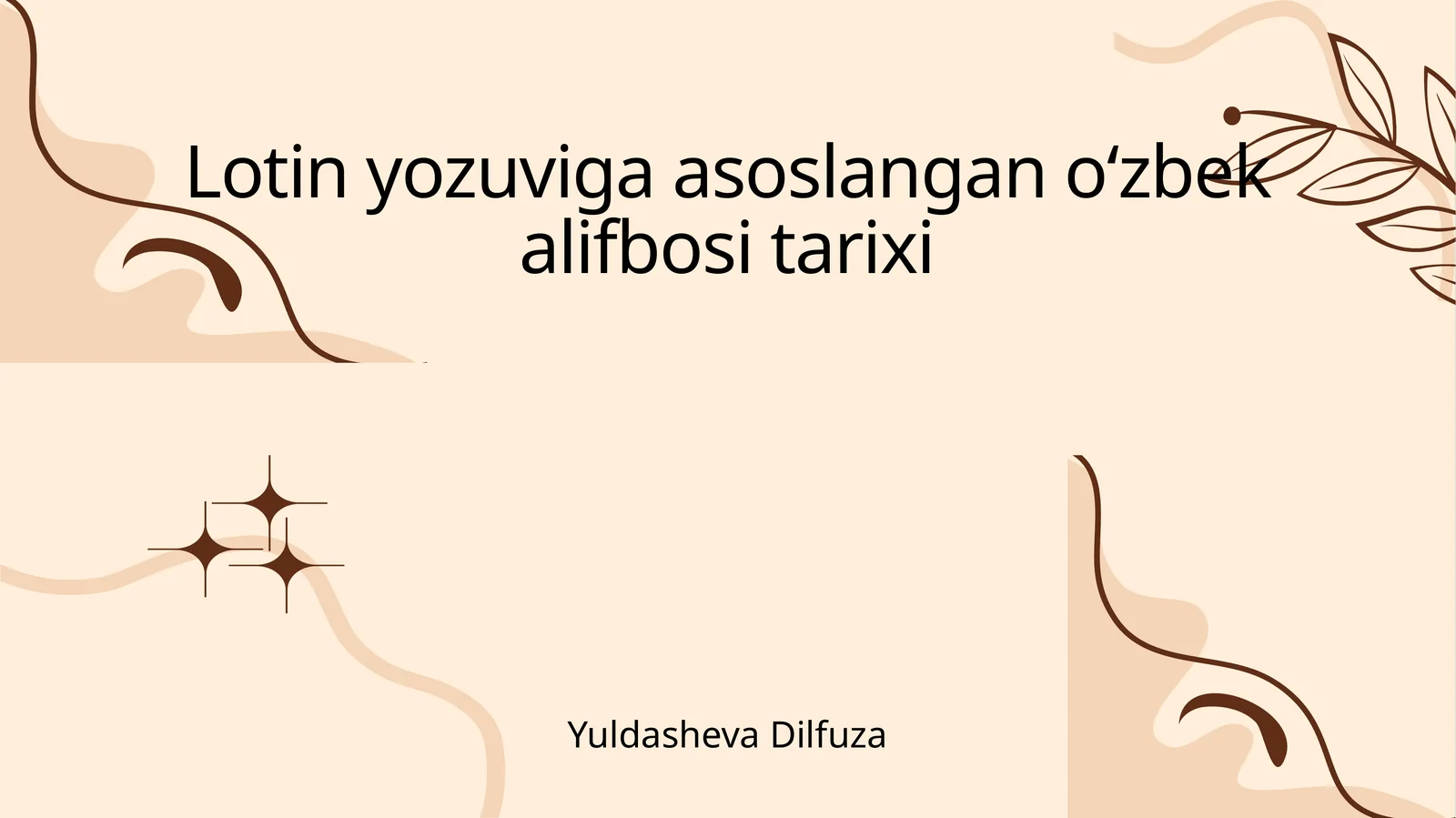 Lotin yozuviga asoslangan oʻzbek alifbosi tarixi