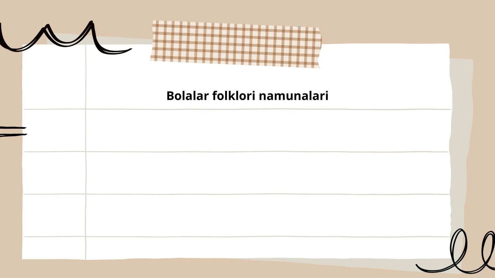 Bolalar folklori namunalari