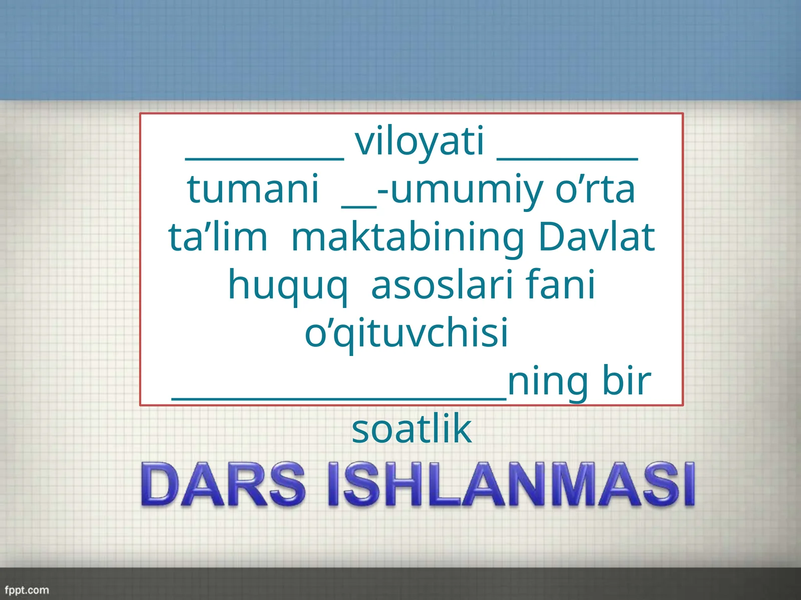 Davlatning boshqaruv shakli
