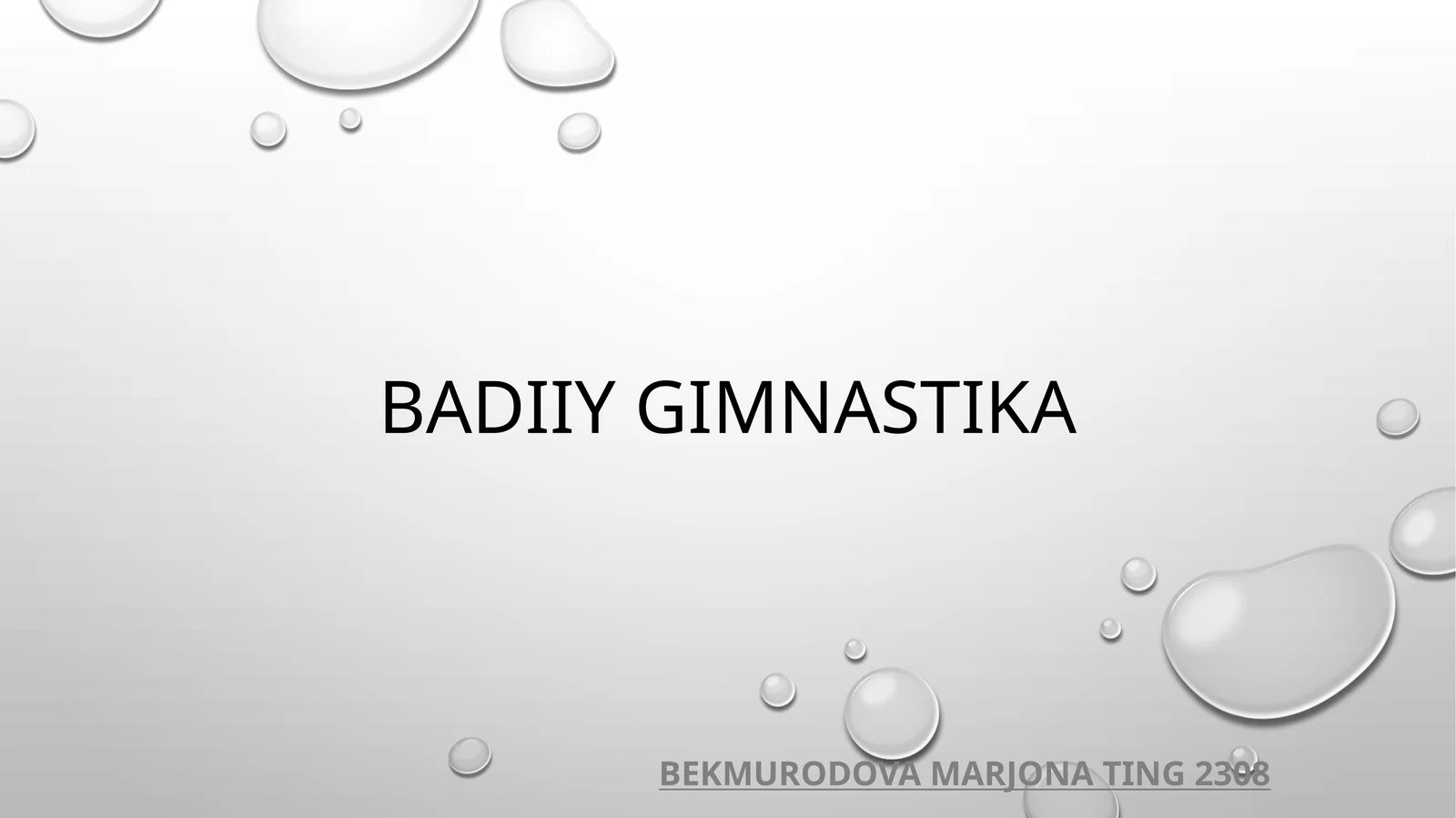 Badiiygimnastika