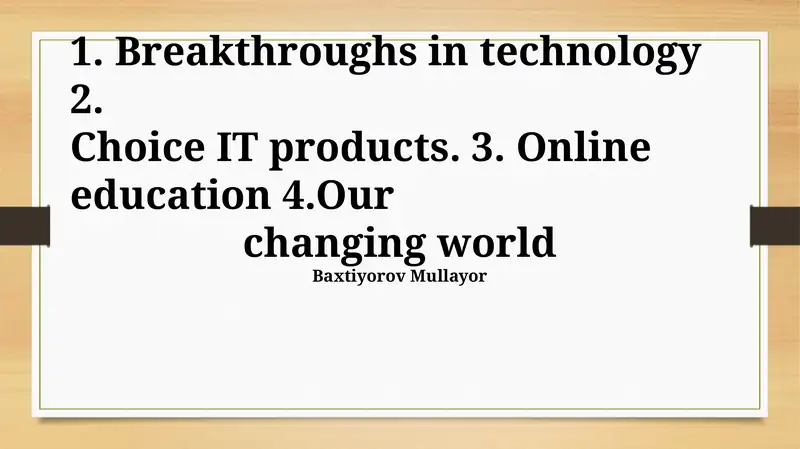 Product slide 1